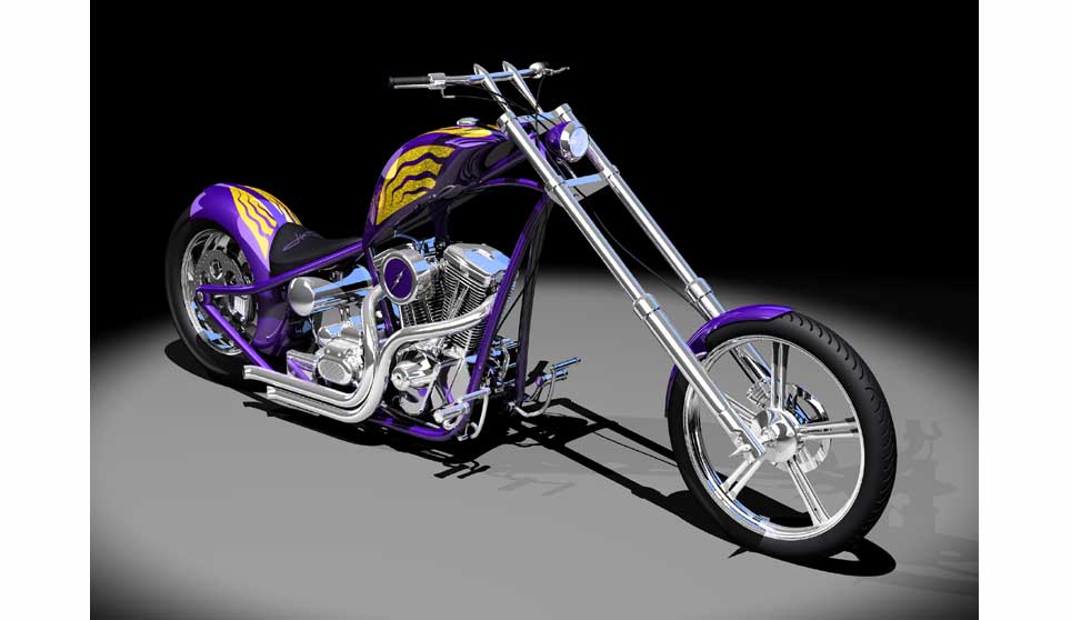 3D Harley Chopper "Shark".