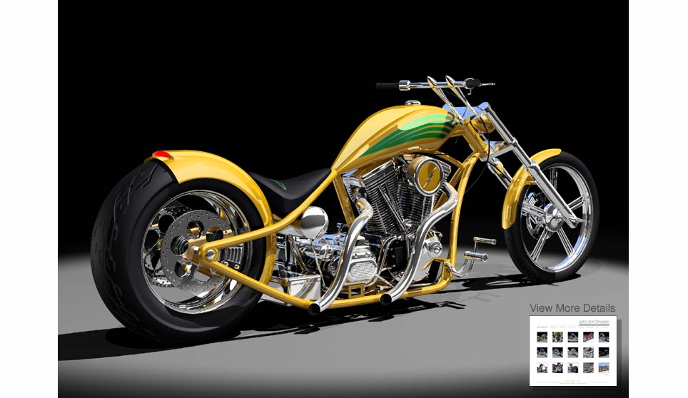 3D Harley Chopper.