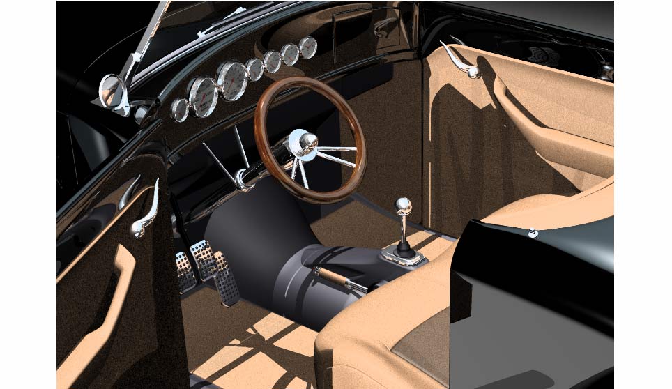3D Hemi Roadster Interior View.