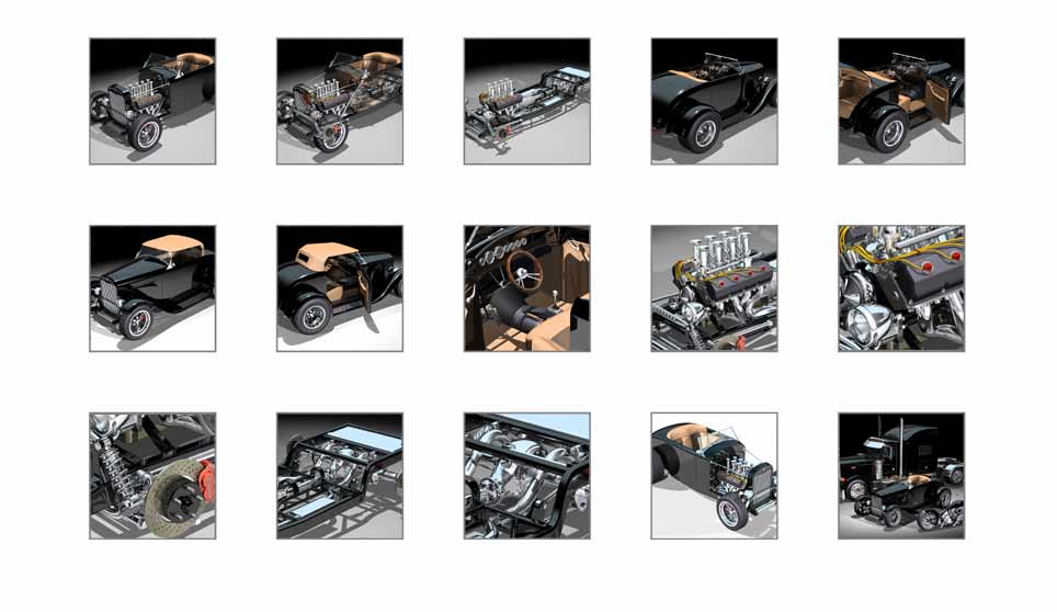 3D Hemi Roadster. Click on any thumbnail to see larger image.